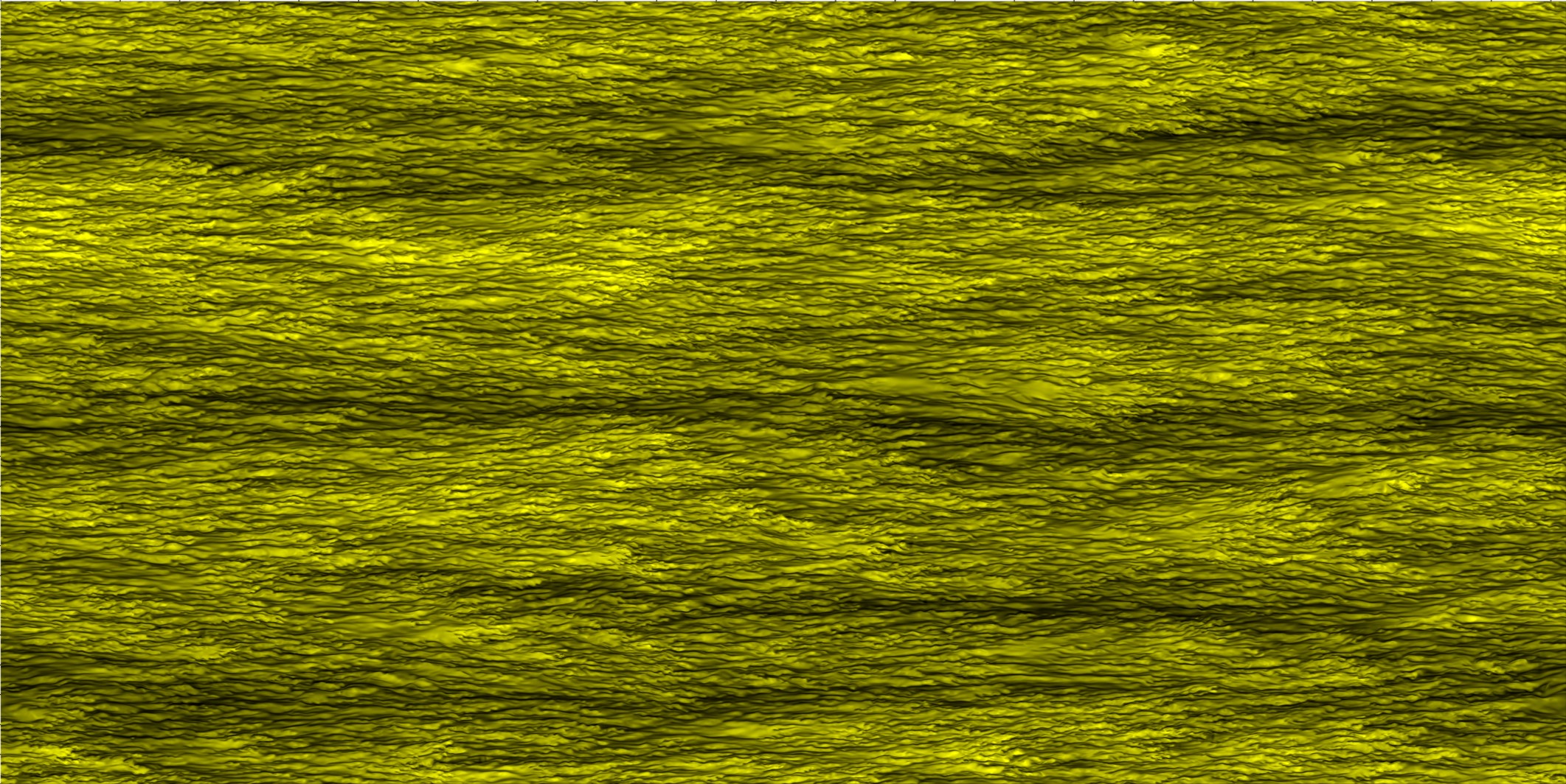 Wall-bounded turbulence structure visualization 4